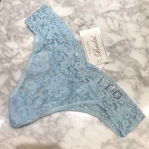 Hanky Panky NWT Swarovski crystal “I DO” thong